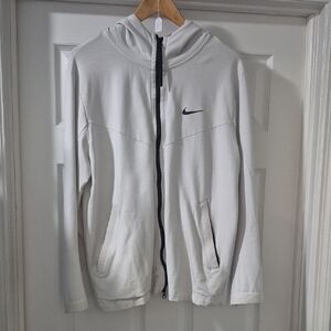 Nike White Full-Zip Hoodie